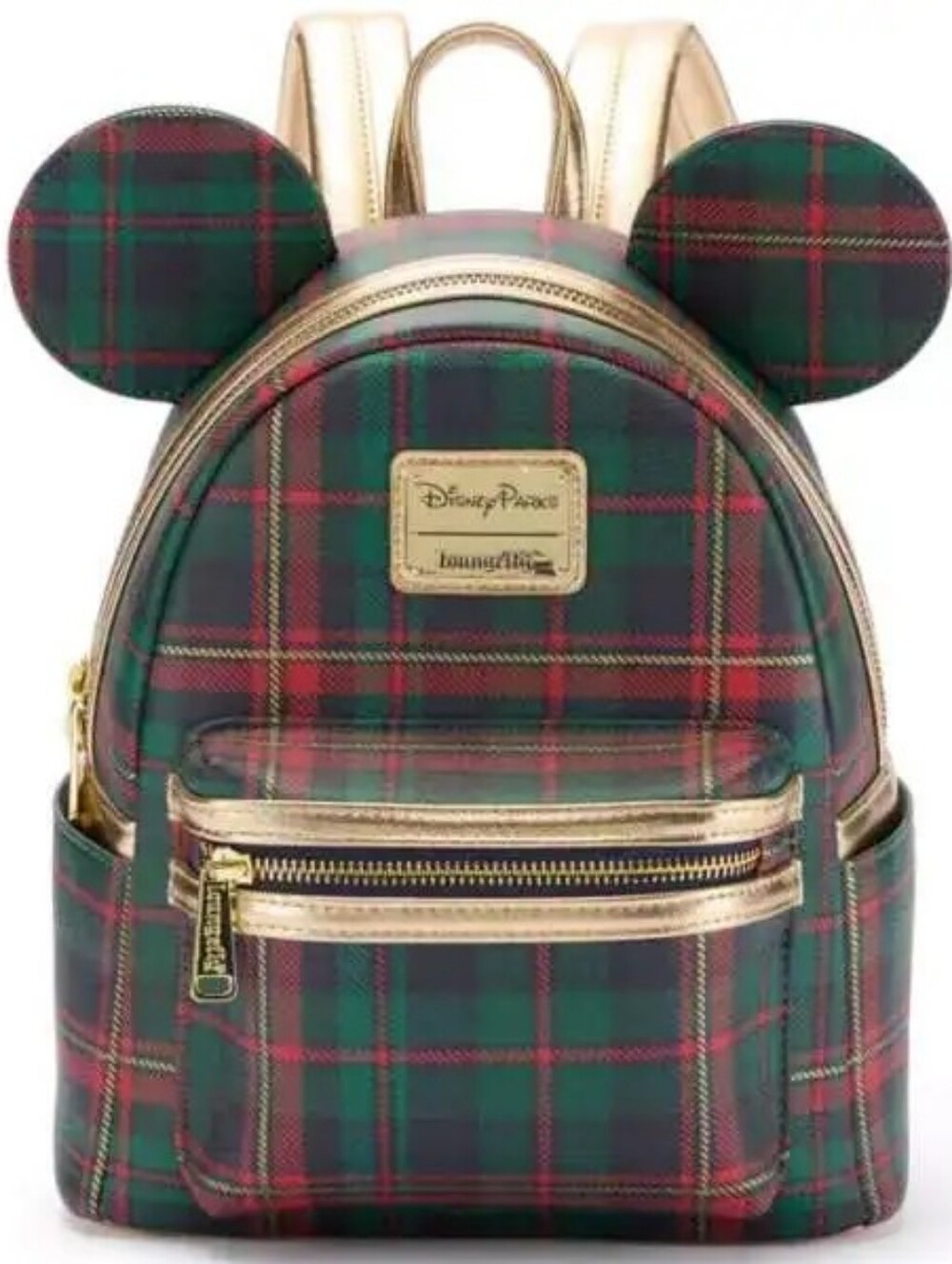 Mickey Mouse Holiday Plaid Loungefly Mini Backpack